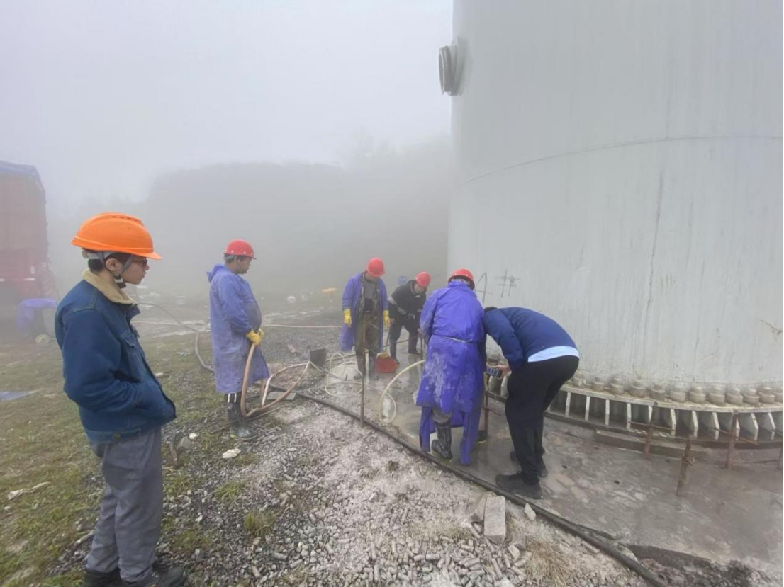 廣西玉林市六坪頂風電場風機基礎加固工程